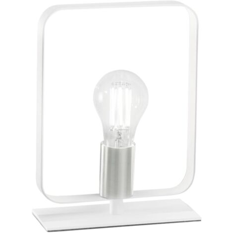 "Lampada da tavolo SMITH in metallo bianco"