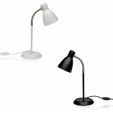 Lampada da tavolo snodabile regolabile luce da lettura con piantana in metallo per ufficio camera da letto - colorigenerali: BIANCO