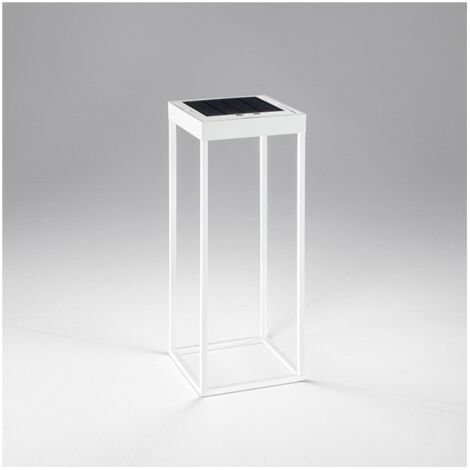 Lampada da tavolo solare e ricaricabile CAGE di Perenz Bianco Opaco H50cm