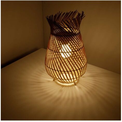 LAMPADA DA TAVOLO SOLARE H36CM INTRECCIATA.