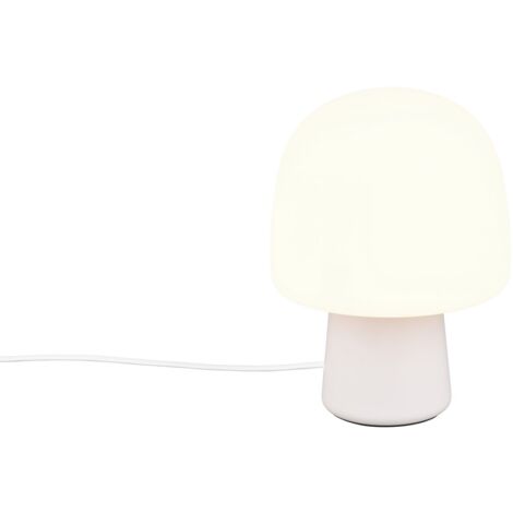 Lampada da tavolo STEEN Trio grigia vetro bianco E14 10W