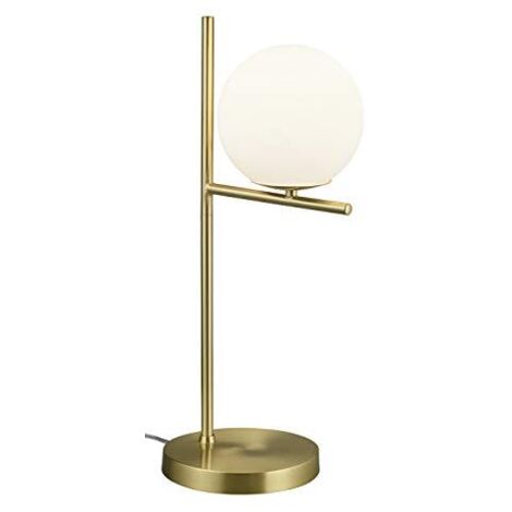 Lampada da Tavolo Studio Scrivania E14 4W Ottone Sfera Bianca 52 cm Pure GD Trio
