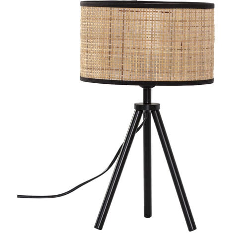 Lampada Da Tavolo In Ferro Palla In Rattan Lampada In Rattan Spago Lampada  Da Notte Usb A Palla Di Canapa Portalampada in ferro con interruttore USB  5V verde : : Illuminazione