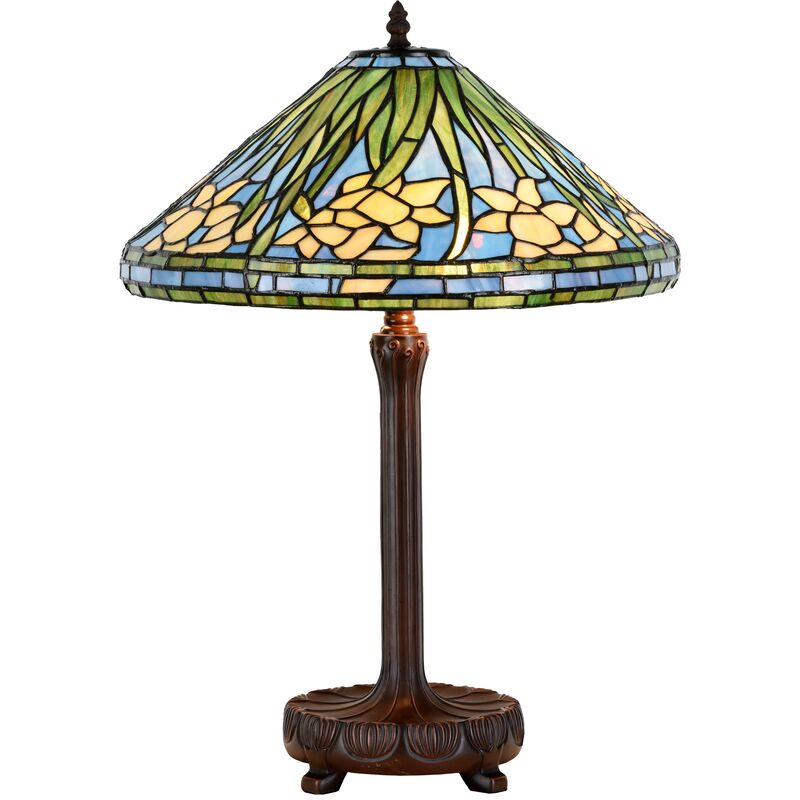 Image of Sulion - Lampada da tavolo Tiffany 2xE27