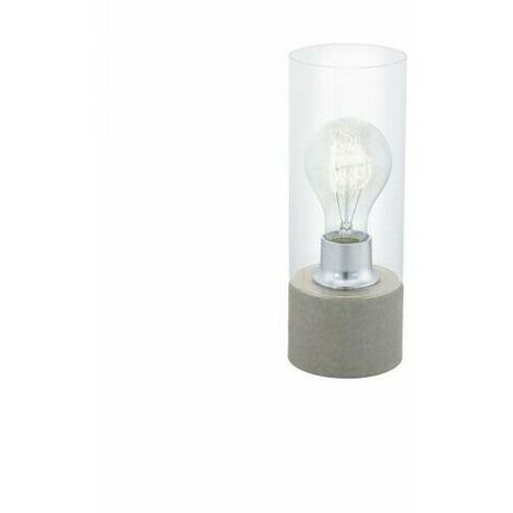 Lampada da Tavolo Trasparente Cilindro Lampadina Vetro Interno Torvisco EGLO