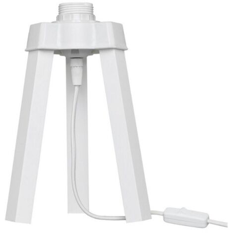 Lampada da tavolo treppiede legno color bianco - Piko MDL4768
