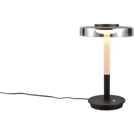 Lampada da tavolo Trio CELESTE LED 10W vetro fumé 3000K