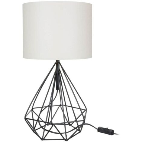 Lampada da tavolo ufficio scrivania Pena nero bianco