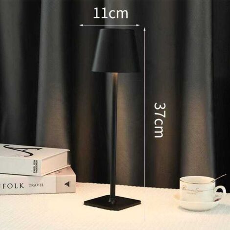 Lampada da tavolo USB, protezione per gli occhi, piccola luce notturna touch per bar, ristorante, bar, ricarica wireless, oscuramento continuo a 3 colori