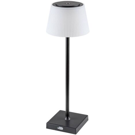 Lampada da tavolo USB ricaricabile LED 4W nera Taena Rabalux