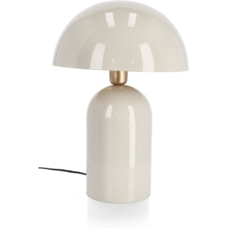 Lampada da tavolo "Velma" beige in metallo h 45 cm -h 45 cm