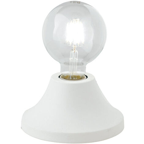 "Lampada da tavolo VESEVUS in metallo bianco"