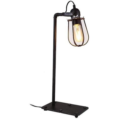 Lampada da tavolo vintage in metallo e27 60w 22x51cm EDM