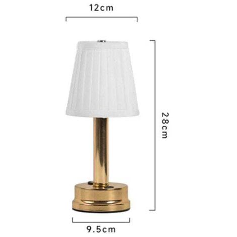 Lampada da tavolo wireless dorata, illuminazione tricolore, luce notturna portatile, luce per camera da letto, decorazione per ufficio, luce LED per bar