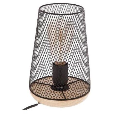 LAMPADA DA TAVOLO ZELI H23CM A GRIGLIA NERA