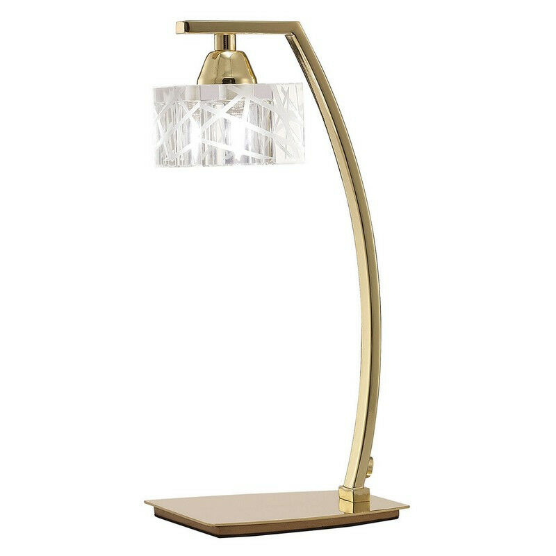 Lampada da Tavolo Zen 1 Luce G9, Ottone Lucido