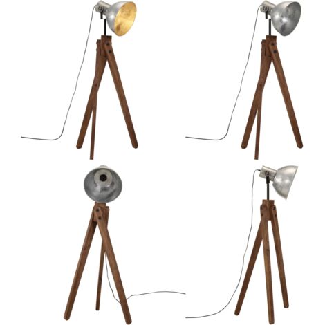 Lampada da Terra 25 W Argento Vintage 45x45x120 cm E27 - Lampada industriale - Lampada vintage