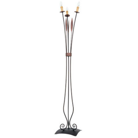 Lampada da terra a candeliere rame 3xE14 Loara Luminex
