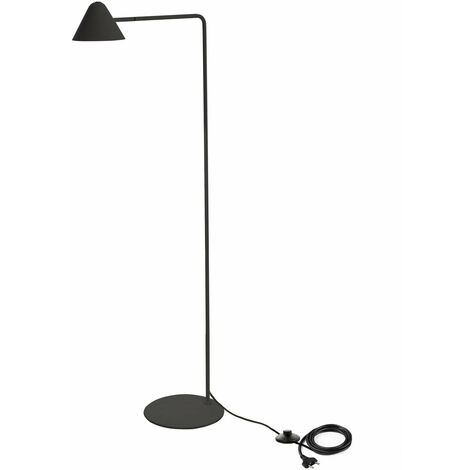 Lampada da Terra a LED 25x45,5xH129,5 cm in Metallo e Marmo Antares Nero