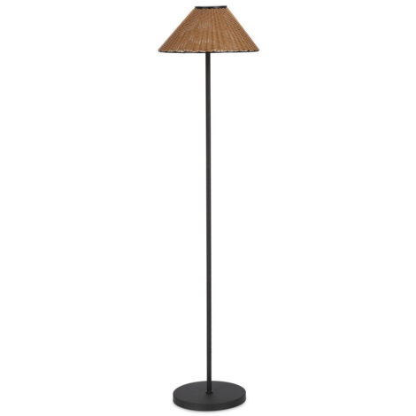 Lampada da Terra a Led con Ricarica Solare Ø40x160 cm in Acciaio Kalyan Natural