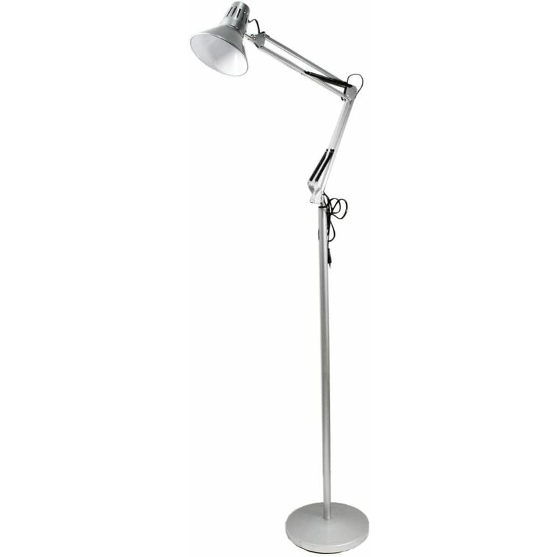 Image of Lampada da terra a piantana orientabile170CM casa ufficio soggiorno - silver acciaio