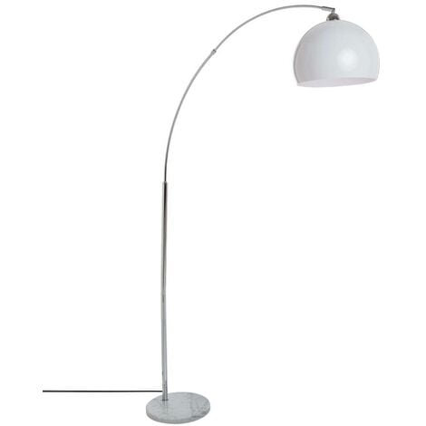 Lampada da terra ad arco Geda in marmo bianco H185cm - Atmosphera créateur d'intérieur