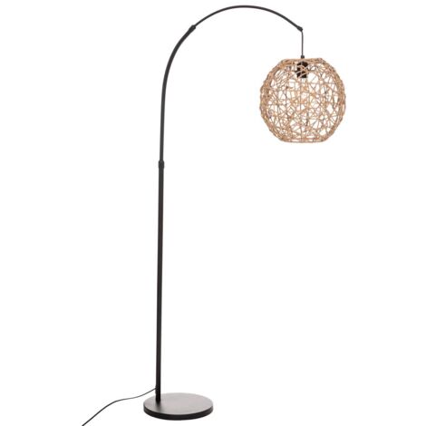 Lampada da terra ad arco in metallo nero raahe h180cm - Atmosphera créateur d'intérieur