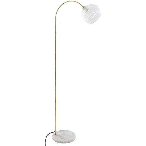 Lampada da terra ad arco Laye in marmo oro H150cm - Atmosphera créateur d'intérieur