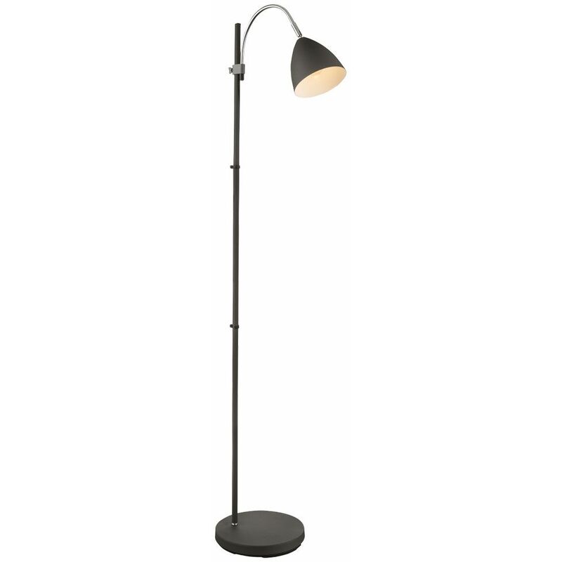Image of Etc-shop - Lampada da terra antracite faretto spot faretto mobile soggiorno illuminazione stand lampada regolabile in altezza