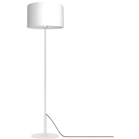 Lampada da terra Arden bianca con paralume E27 15W Luminex
