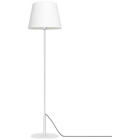 Lampada da terra bianca con paralume conico E27 15W Arden Luminex