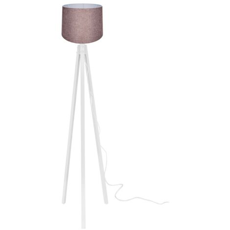Lampada da terra bianca e rosa 36x125 cm