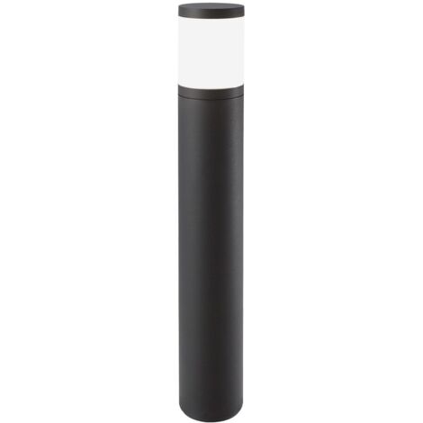 Lampada da Terra Bollard Serie James Antracite - Paletto Outdoor in Policarbonato IP54 Attacco E27 per Lampadina LED 15W - Rossini Group