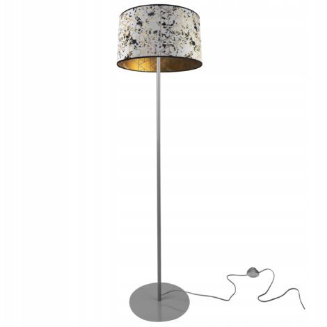 LAMPADA DA TERRA CON PARALUME IN METALLO MODELLO