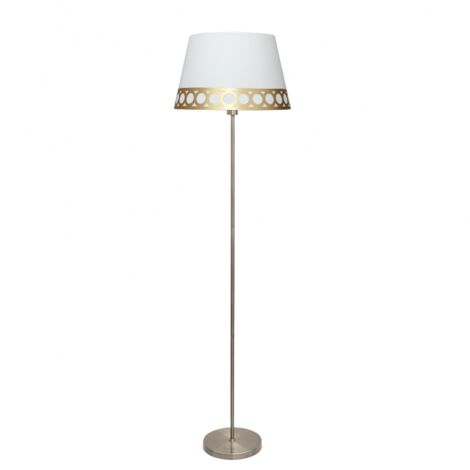 Lampada da terra Dalia 1xe27 bianco/oro of FABRILAMP.