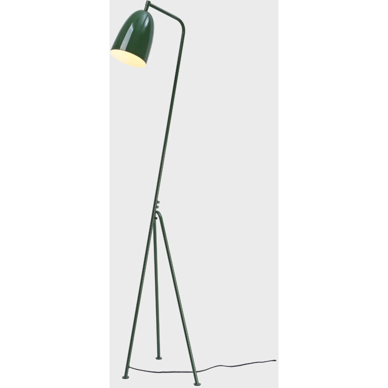 Image of Lampada da terra di design "Shoppen" / Ispirazione "Gräshoppa". Colore Verde Army - Verde Army