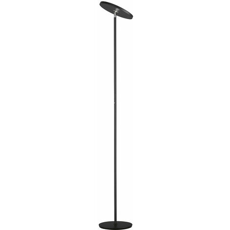 Piantana da terra design minimal nero led 19w 3000k cilindro ultrasottile -  73A5