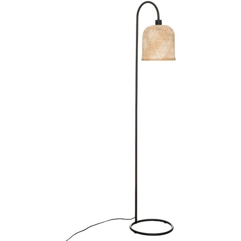 Lampada da pavimento metallo nero e argento 175 cm TALPARO 