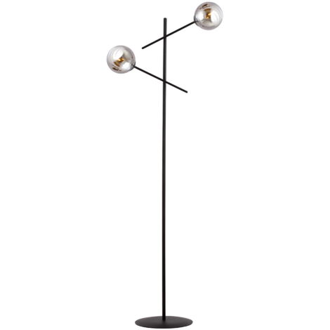 Lampada da terra Emibig Linear LP2 2xE14 nero/cromo