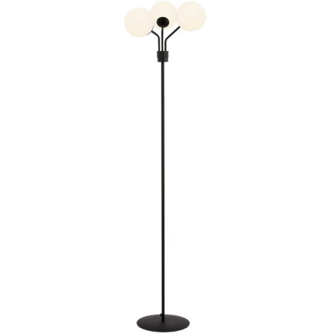 Lampada da terra Emibig Nova LP3 3xE14 nero/opal 173cm