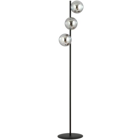 Lampada da terra Emibig ROSSI LP3 grafite metallo/vetro