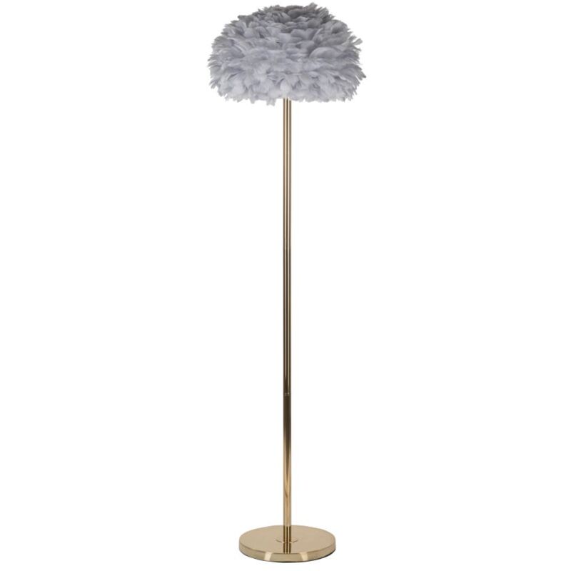 Lampadaire plumes slim gris d. 43X170 cm