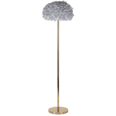 LAMPADA DA TERRA FEATHERS SLIM GRIGIA CM Ø 43X170