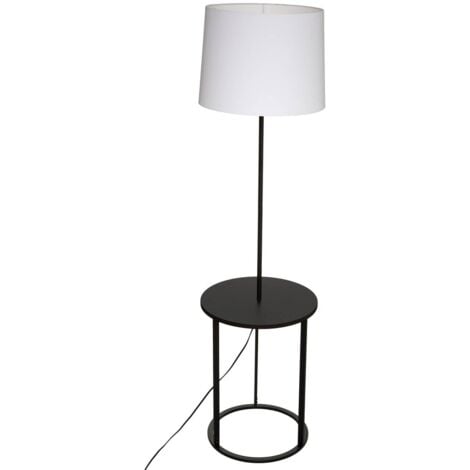 LES TENDANCES Lampada da terra Gil bianca e nera H149cm - Atmosphera créateur d'intérieur