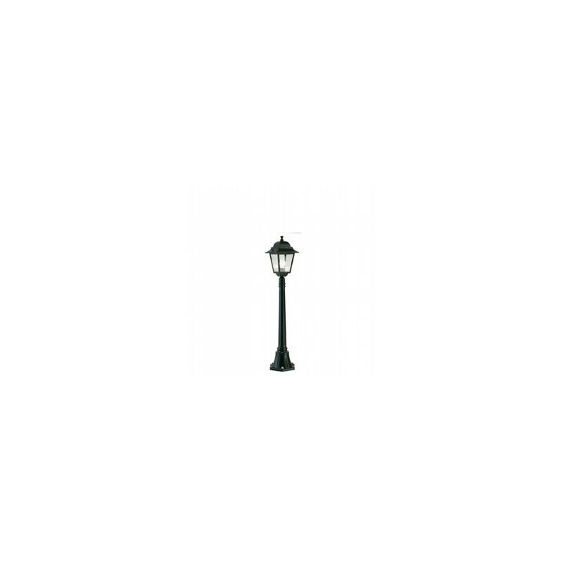 Image of Lampada da terra in alluminio pressofuso con diffusori in vetro trasparente - Altezza max 210mm nero