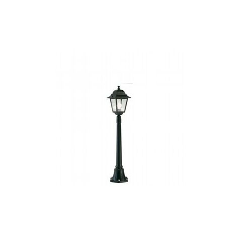 Lampada da terra in alluminio pressofuso con diffusori in vetro trasparente - Altezza max 210mm nero
