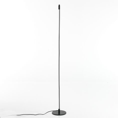 Lampada da terra in alluminio verniciato nera cm H.150 x Ø.20