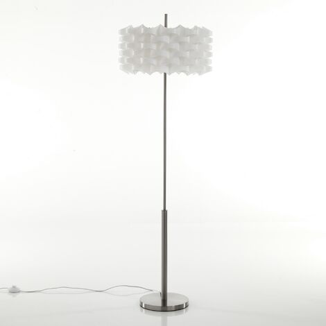 Lampada da terra in polipropilene bianco opaco cm H.145 x Ø.45