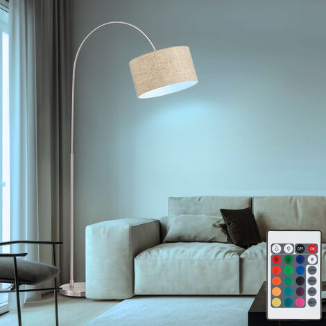 Lampada da terra, lampada da terra, piantana, lampada da, lampada da camera  da letto, punto lettura, mobile, dimmerabile, 2 fiamme commutabili  separatamente, 2x LED bianco caldo, DxH 23x185cm