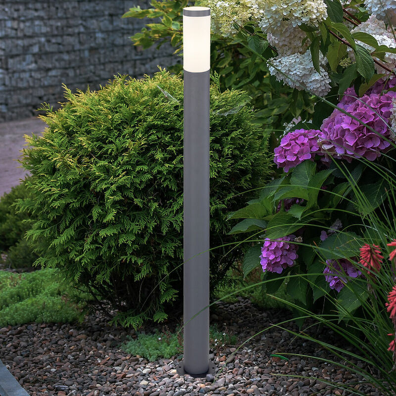 Image of Etc-shop - Lampada da terra lampada da esterno lampada da giardino lampada da terra lampada da vialetto terrazza, IP44, moderna acciaio inox
